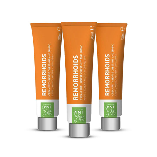 Remorrhoids - Zklidňující krém s Jírovcem a Ruji vlasatou - Kupte 2, získejte 1 zdarma
