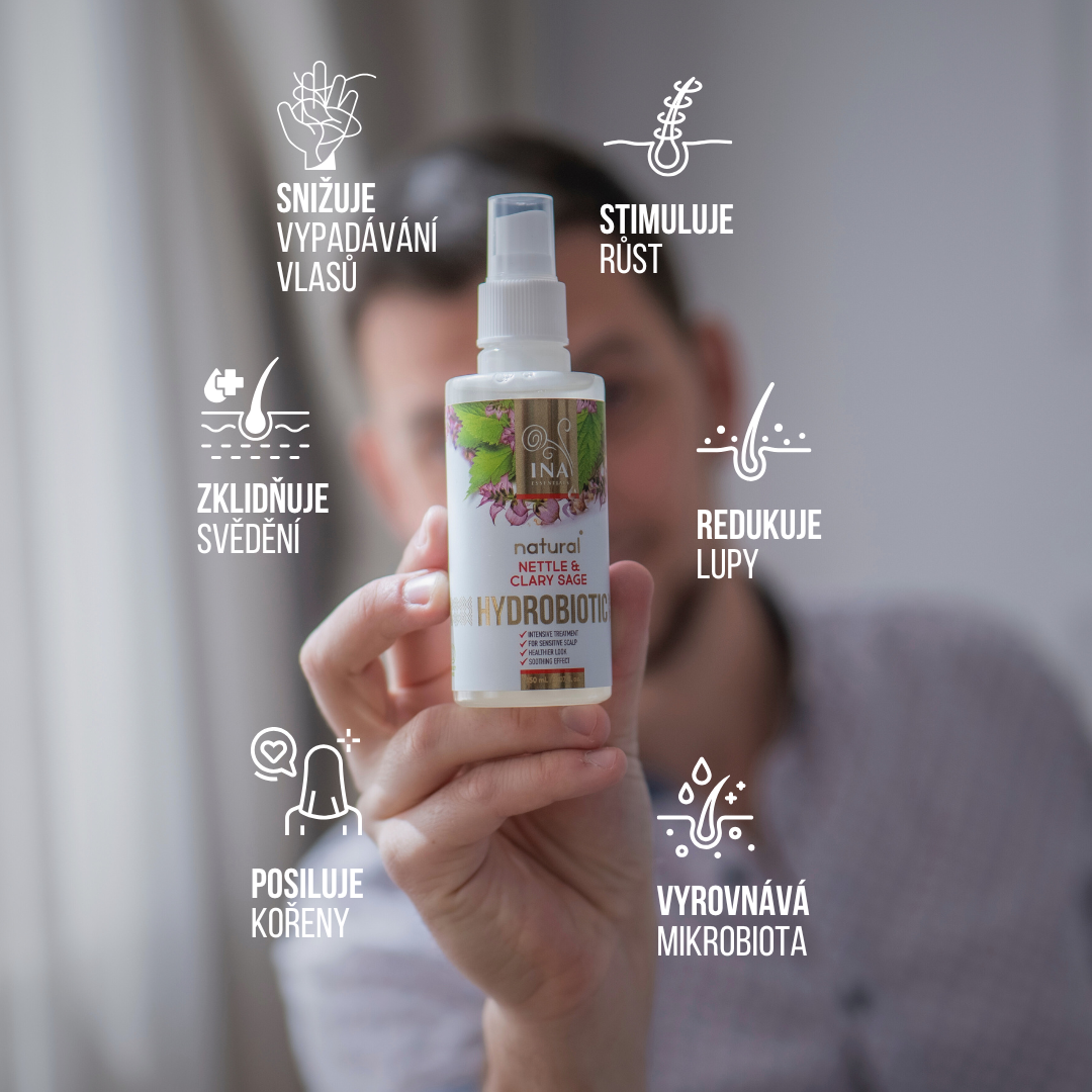 Hydrobiotic - Kopřiva & Šalvěj - intenzivní péče na Vypadávání vlasů, Lupy a Citlivou pokožku hlavy