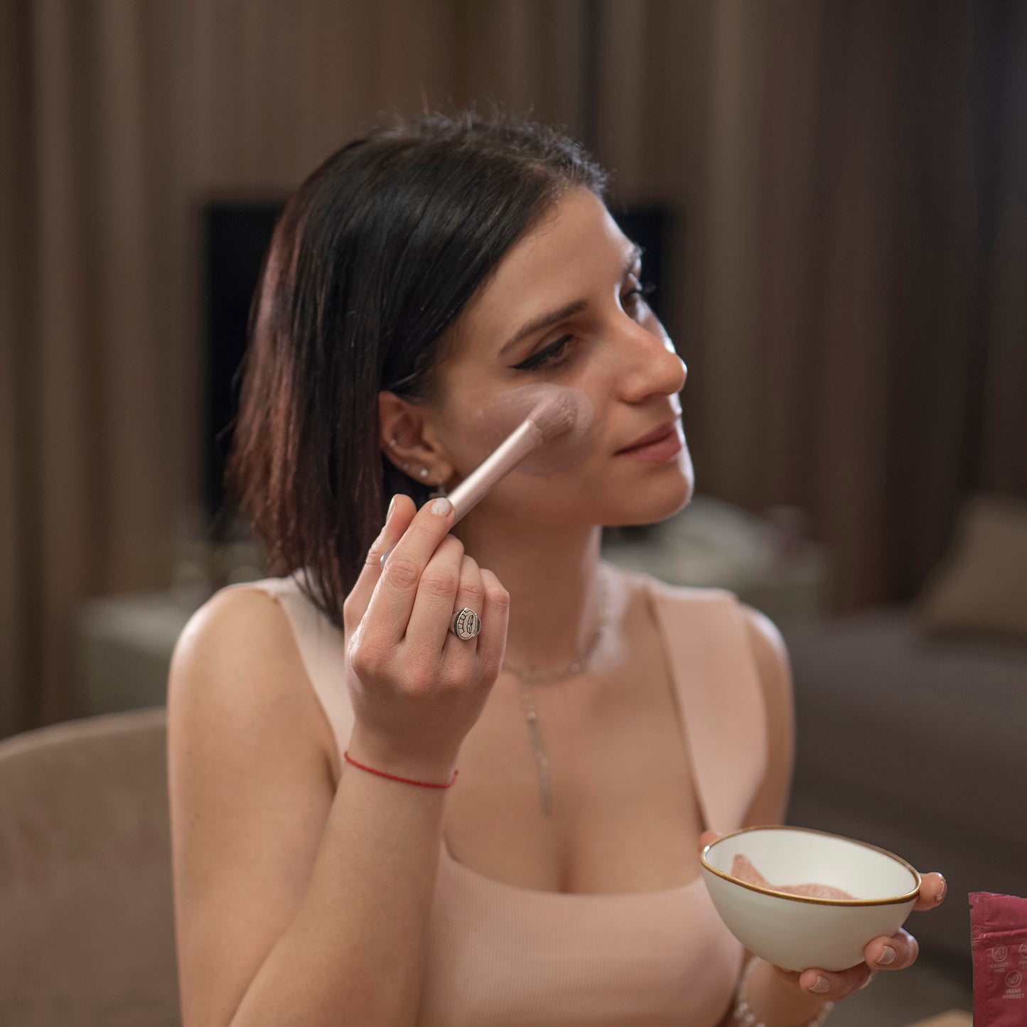 Masky na obličej - Růžová Maskina - intenzivní péče o Zralou a Suchou pleť