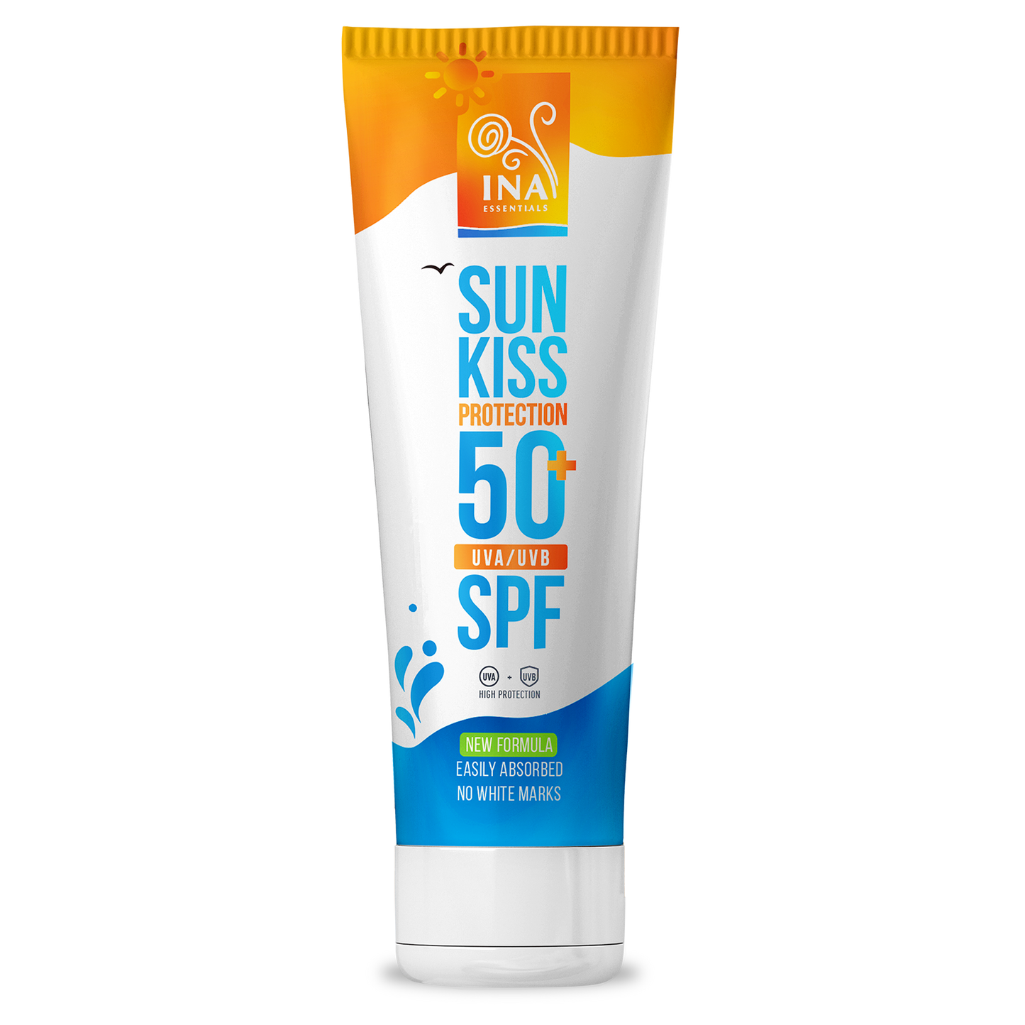 Přírodní Opalovací Krém na Obličej a Tělo SPF 50+ s Organickou Jedlí Bělokorou