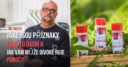 Dr. Milev: Jaké jsou příznaky zánětu dásní a jak vám může pomoci Ústní Voda z Divoké Ruje – Hydrolina?
