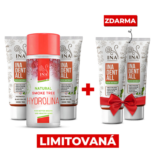 Kupte 2 přírodní Zubní Pasty a 1 Ústní Vodu z Divoké Ruje Vlasaté a získejte 2 přírodní Zubní Pasty Zdarma