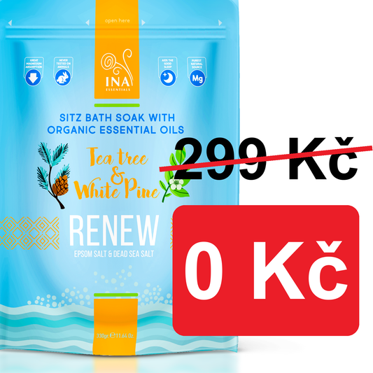 + Dárek Renew - Koupelová sůl s Tea Tree a Bílou borovicí na unavené nohy a plísně
