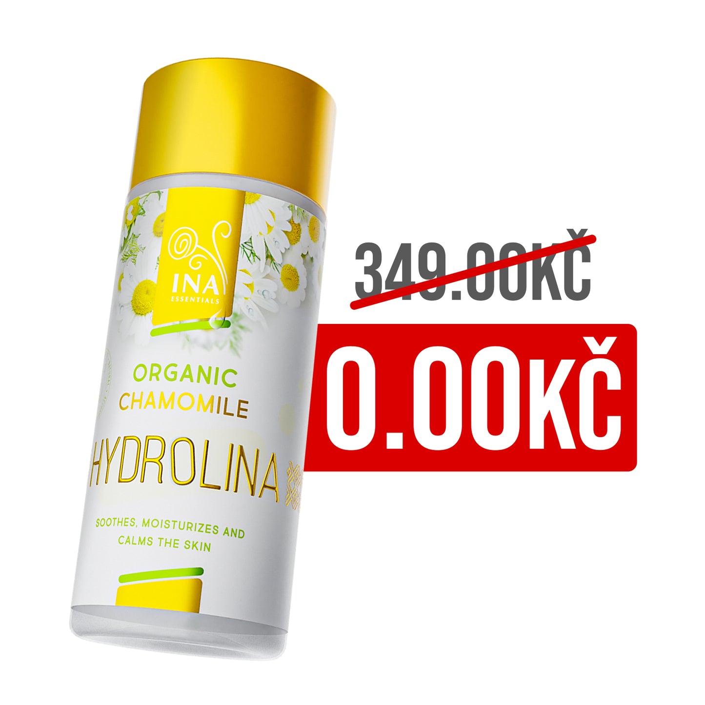 + Dárek Organická voda z Heřmánku - Hydrolina na Ekzém a podrážděnou pokožku