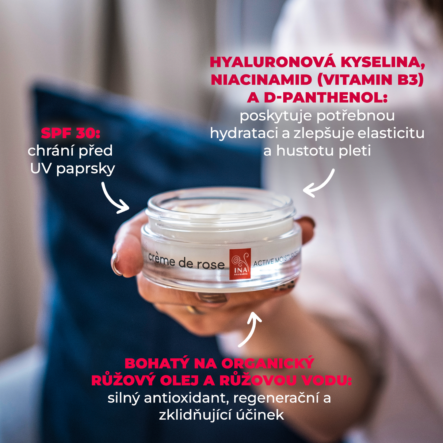 Kupte 1 Hydratační denní krém na obličej a 1 Anti-Age Sérum, Získejte 1 Oční krém Zdarma