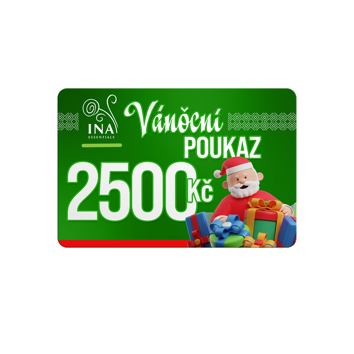 Kupte vánoční poukaz v hodnotě 2500Kč, zaplaťte 1700Kč - Digitální poukaz