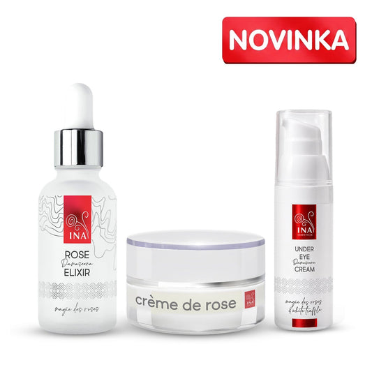 Kupte 1 Hydratační denní krém na obličej a 1 Anti-Age Sérum, Získejte 1 Oční krém Zdarma