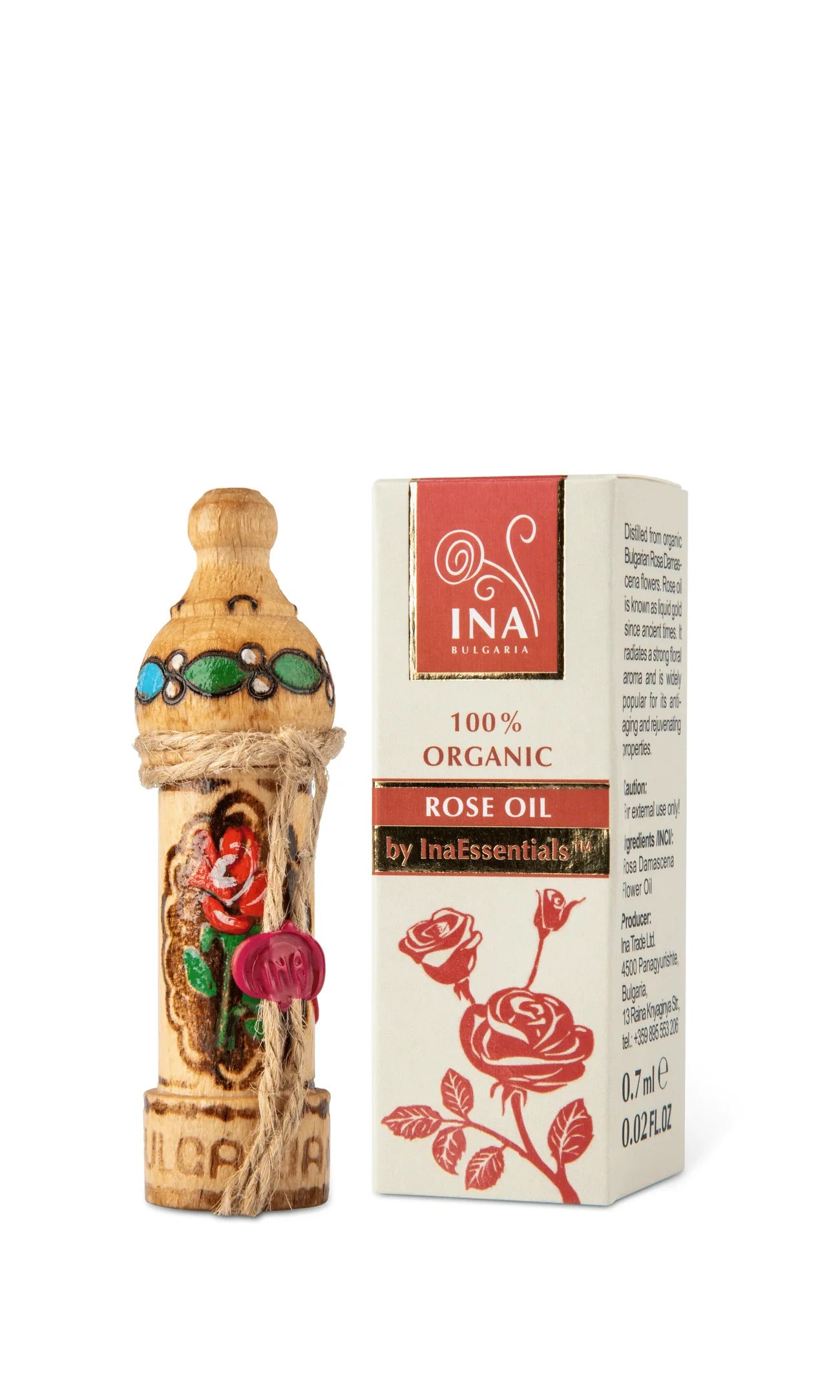Organický Esenciální Růžový olej - Rosa Damascena olej
