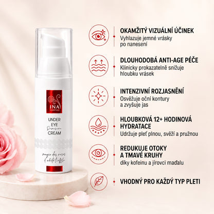 Prémiový oční krém proti stárnutí s růží - Rose Eye Lift